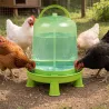 Abreuvoir gradué sur pied avec poignée vert 10L