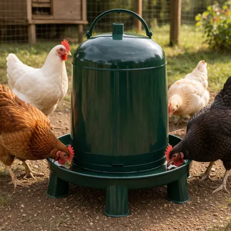 Abreuvoir gradué plastique recyclé 10 L – Sur pieds et écologique | Ducatillon