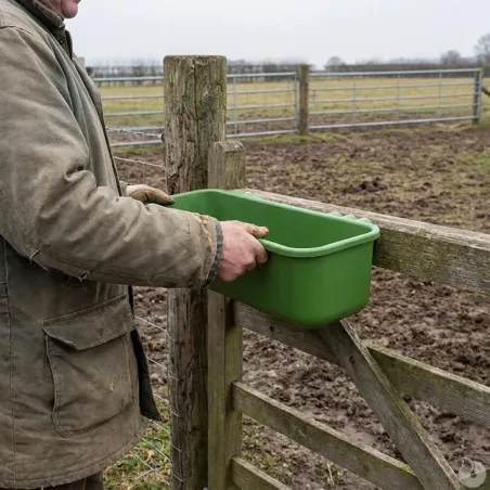 Mangeoire longue plastique et fibre de verre à suspendre