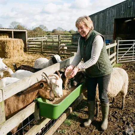 Mangeoire longue plastique et fibre de verre à suspendre