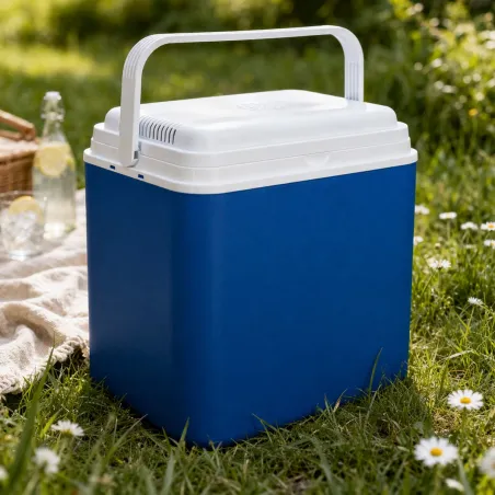 Glacière électrique polyvalente 12V 24L bleu 40x23x41