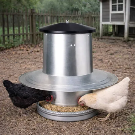 Anti-pluie pour mangeoire volaille galvanisée 18kg