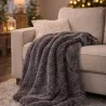 Plaid polaire gris 130x170 cm | Chaud, doux et pratique
