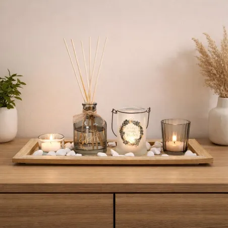 Coffret diffuseur parfum et bougies – Ambiance naturelle et déco