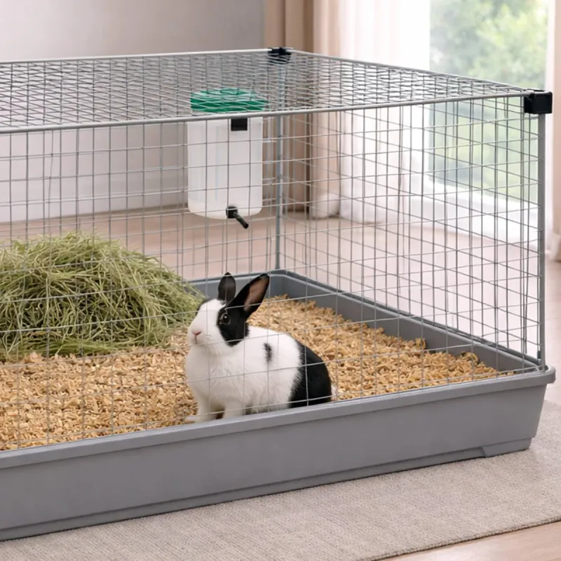 Abreuvoir lapin pipette 1L fixation clip Olba