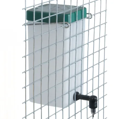 Lot de 5 Abreuvoirs lapins pipette PVC 1L fixation cage