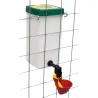 Lot de 5 abreuvoirs de cage à coupelle large 1L Olba pour oiseaux, pigeons et poules