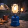 Lampe à gaz Lumogaz autonomie 5h verre bleu Ø 12 cm x H 26 cm