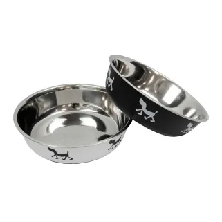 Gamelle acier inoxydable antidérapante couleur 21cm