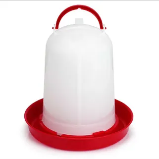 Abreuvoir siphoïde GAUN pour volailles 8L - Rouge et blanc