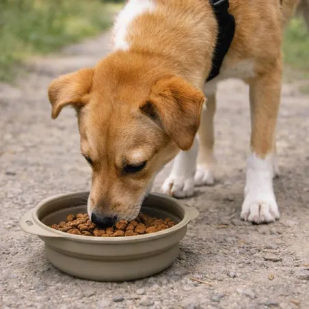 Gamelle rétractable 0,35L pour chien chat voyage pliable