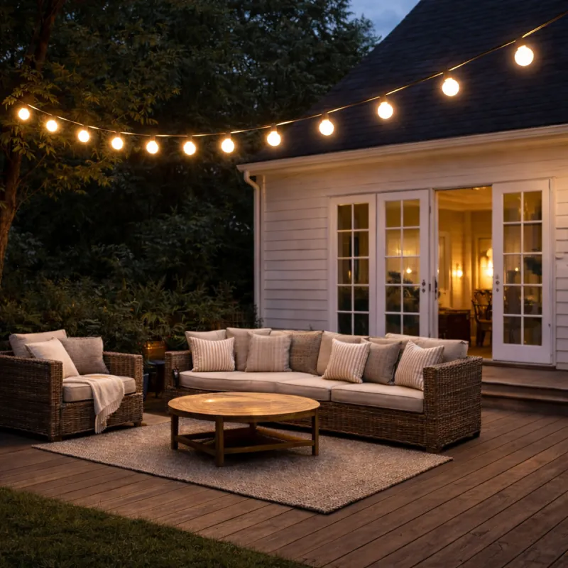 Guirlande lumineuse 20 boules blanche - 14,5 m