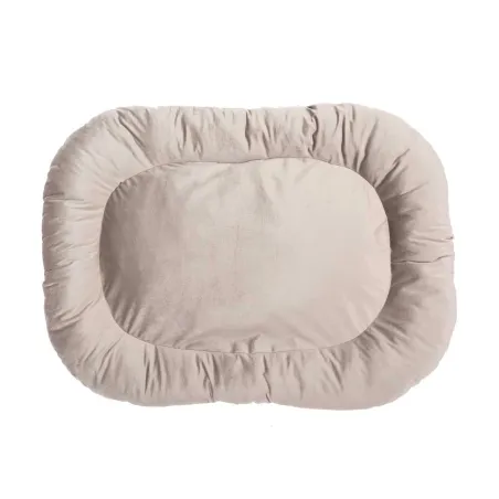 Coussin velvet antidérapant taupe 90x65 cm pour chien