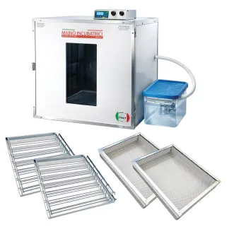 Kit couveuse évo 2 tiroirs poule + 2 paniers + humidificateur