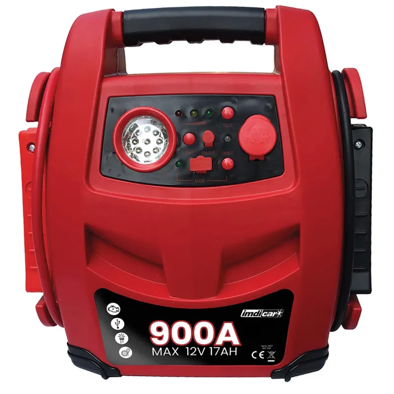 Station de démarrage 900A avec compresseur intégré 12V