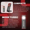 OBSERVER - Lampe de travail SLIM ultra compacte 800 Lumens