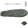 Sac de Couchage Confort Momie - Polyester 210T - Vert Armée