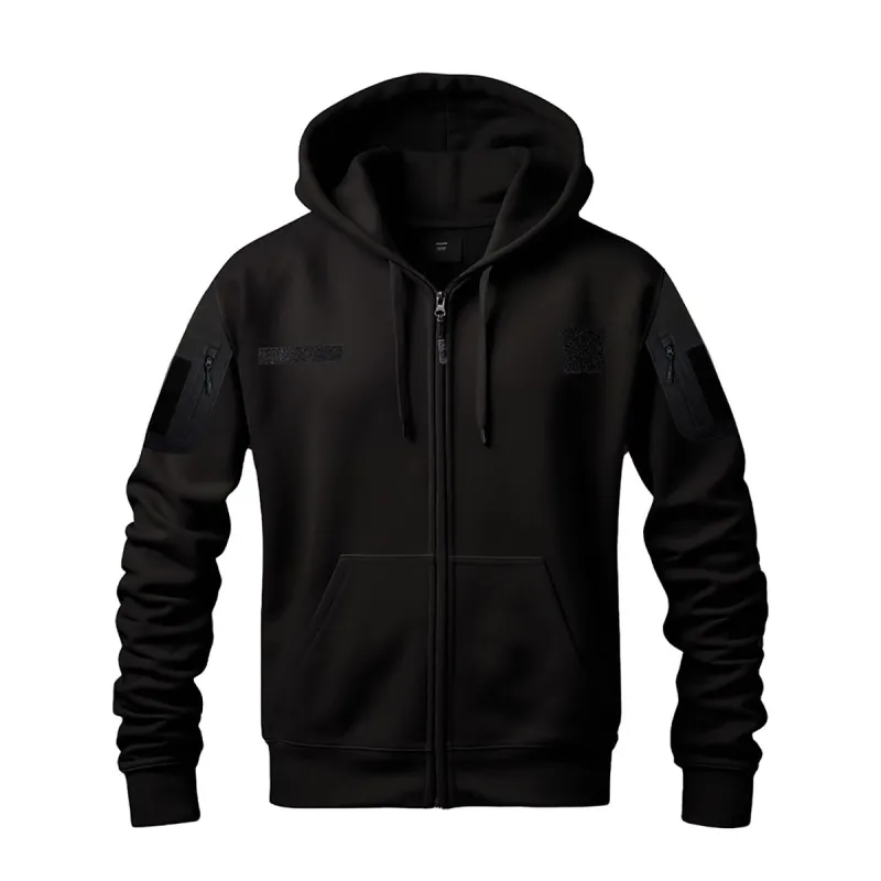 Sweat Militaire Spider Noir - Homme - Manches Longues - DCA France