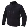 Blouson polaire homme noir - Manches longues - Col montant - DCA France