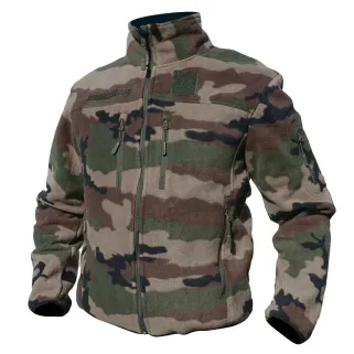 Blouson Polaire Homme Camo - Col Montant & Manches Longues