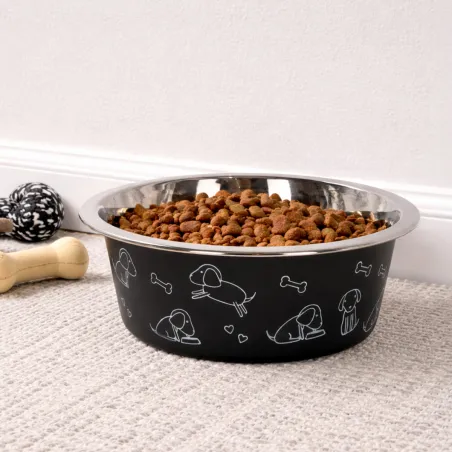 Gamelle inox chien longues oreilles – 4000 ml robuste et lavable