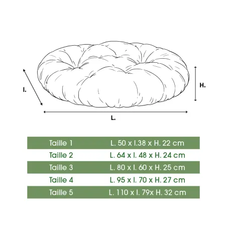Coussin pour corbeille plastique