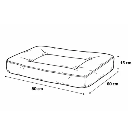 Coussin Luxe Épais 80x60x15cm - Confort Premium