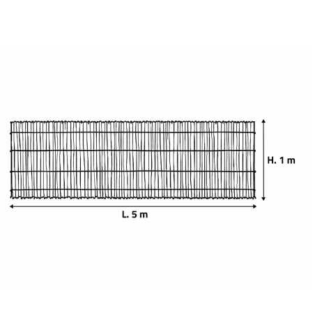 Canisse bambou fendu - Largeur 5 m sur hauteur 1m occultation naturelle