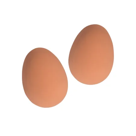 2 œufs factices pour poules en caoutchouc OLBA | Ducatillon