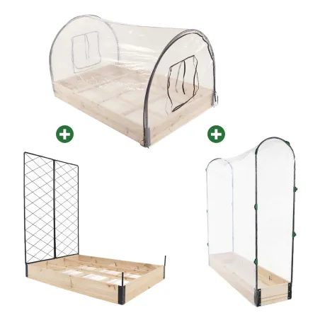 Lot de 3 carrés potager