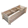 Lot de 3 carrés potager bois de sapin avec géotextile