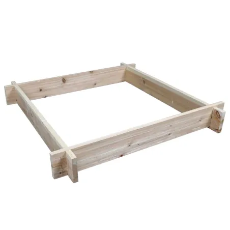Lot de 3 carrés potager bois de sapin avec géotextile