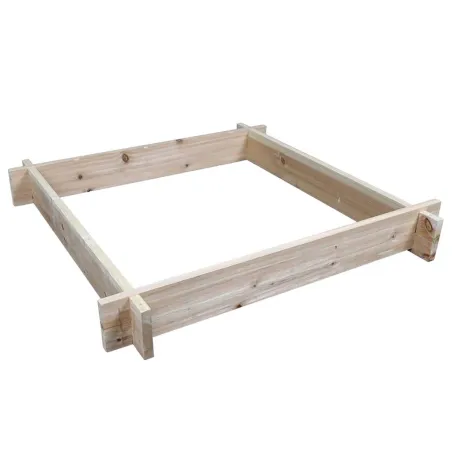 Lot de 3 carrés potager bois de sapin avec géotextile