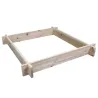 Lot de 3 carrés potager bois de sapin avec géotextile