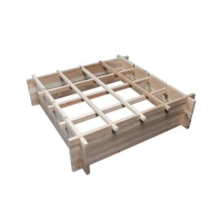 Carré potager bois avec géotextile 90 x 90 x 27 cm