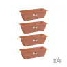 Lot de 4 Balconnières Elho® 70x16cm en terre cuite