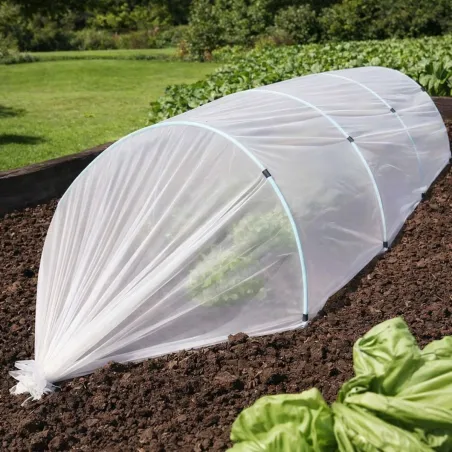 Lot de 4 Voiles de croissance semi-transparent 2,5x10m pour protection des cultures