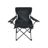 Lot de 2 Chaises Easy C2 pliable noire - Structure acier et polyester 600D