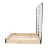 Carré potager bois avec treillis 115 x 80 x 128 cm