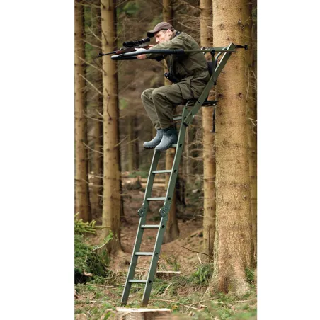 Échelle pliable 2,50m hauteur d'assise aluminium portable à l'unité