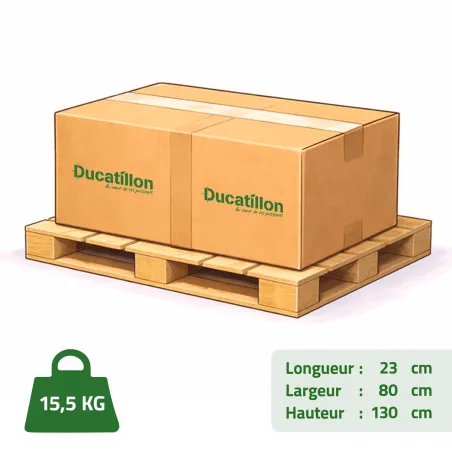 Échelle pliable 2,50m hauteur d'assise aluminium portable à l'unité