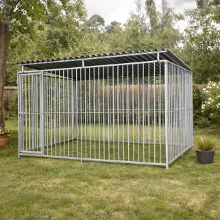 Panneaux de chenil à barreaux acier inoxydable 1,5 m ou 2m Hauteur 184 cm