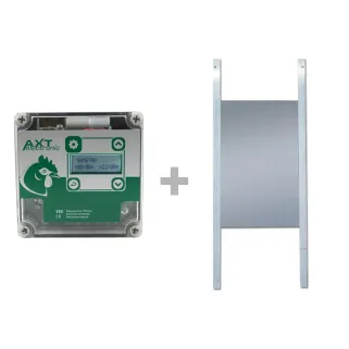 Portier à horloge + trappe standard 22x33cm