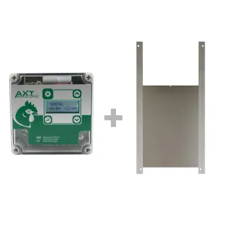 Portier à horloge + trappe canard 30x40cm