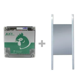 Portier à capteur de lumière + trappe standard 22x33cm