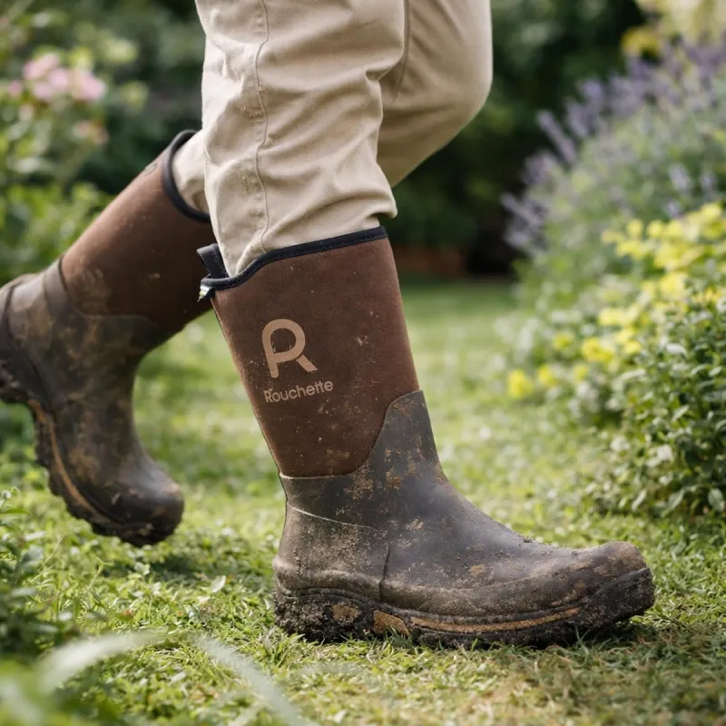 Demi bottes Clean Garden souples imperméables marron 40 à 47