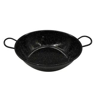 Poêle profonde émaillés poignées acier laminé Ø30cm