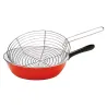 Poêle à friture 26 cm avec panier égouttoir en acier