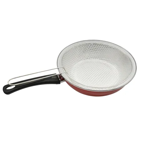 Poêle à friture 26 cm avec panier égouttoir en acier