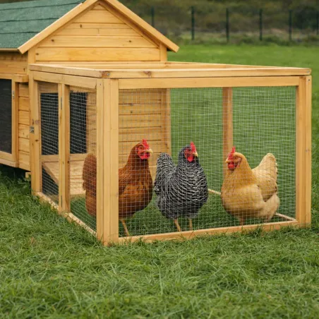 Enclos bois pour poulailler confort 80 X 75 X 60 cm